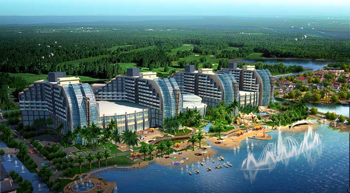 溫泉度假村房地產園林景觀設計與施工的要素