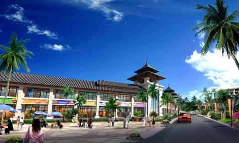 溫泉中心風(fēng)情商業(yè)街旅游規(guī)劃效果圖