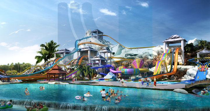 ?；◢u水上樂園雪山滑道區(qū)效果圖