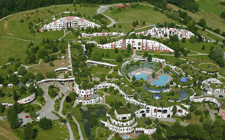布魯茂百水溫泉酒店鳥(niǎo)瞰